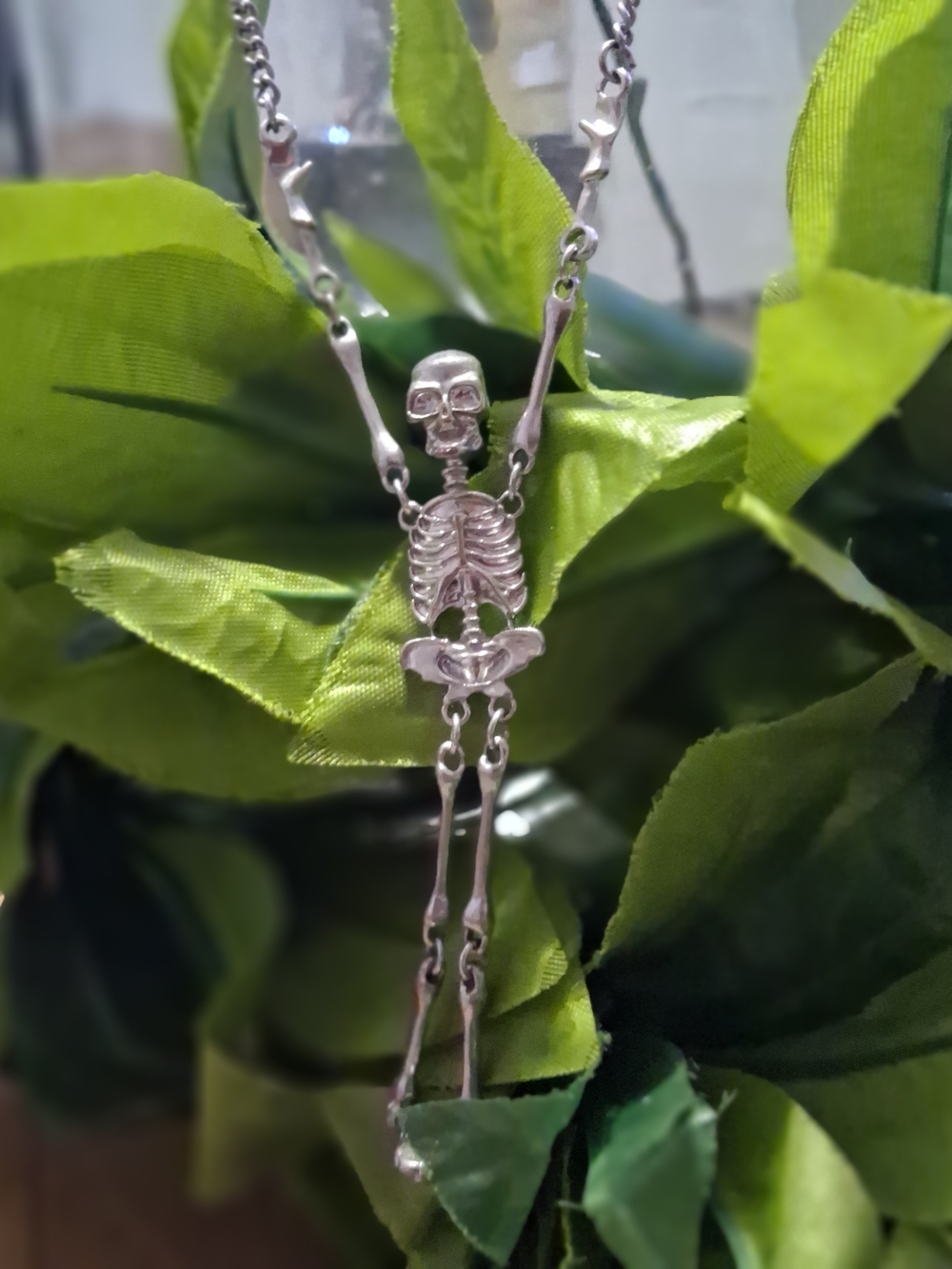 Vivienne Westwood Silver-Tone Articulated Skeleton Necklace